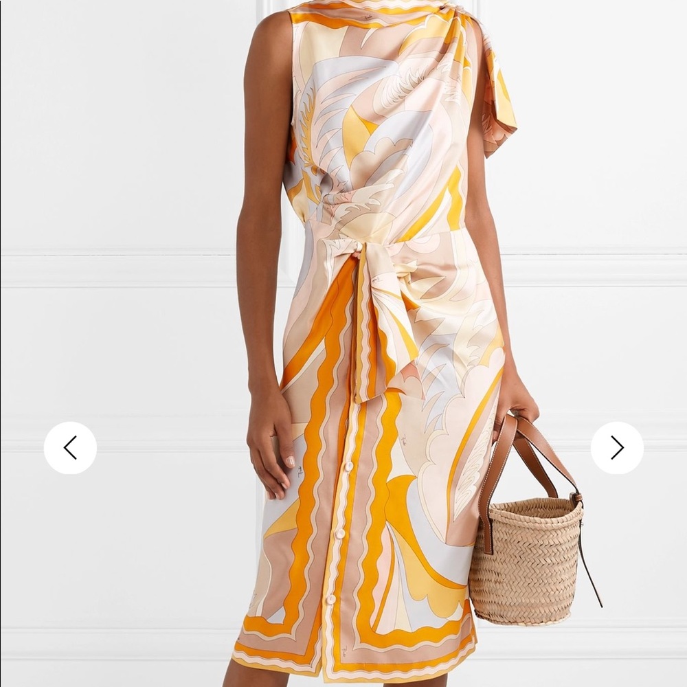Emilio Pucci knotted silk dress